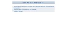Tablet Screenshot of janmatuschek.de